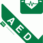 A4 AED Arrow Diagonal Left
