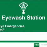 A4 Eyewash Emergency Contact
