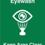 A4 Eyewash Keep Area Clean Poster