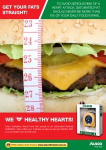 Healthy Heart Poster: Avoid Saturated Fat