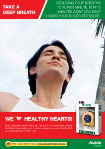 Healthy Heart Poster: Take a deep breath