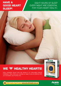 Healthy Heart Poster: Have a good sleep