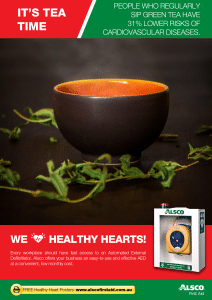 Heart Health Poster: Drink Tea