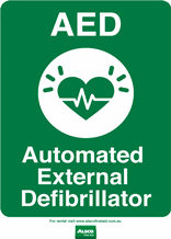 A4 AED Sign