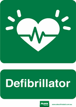 Defibrillator Sign