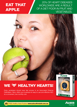 Heart Health Poster: Eat that Apple