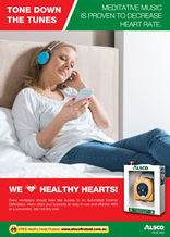Heart Health Poster: Meditative Music to Decrease Heart Rate