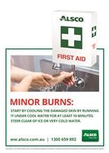 Minor burns first aid